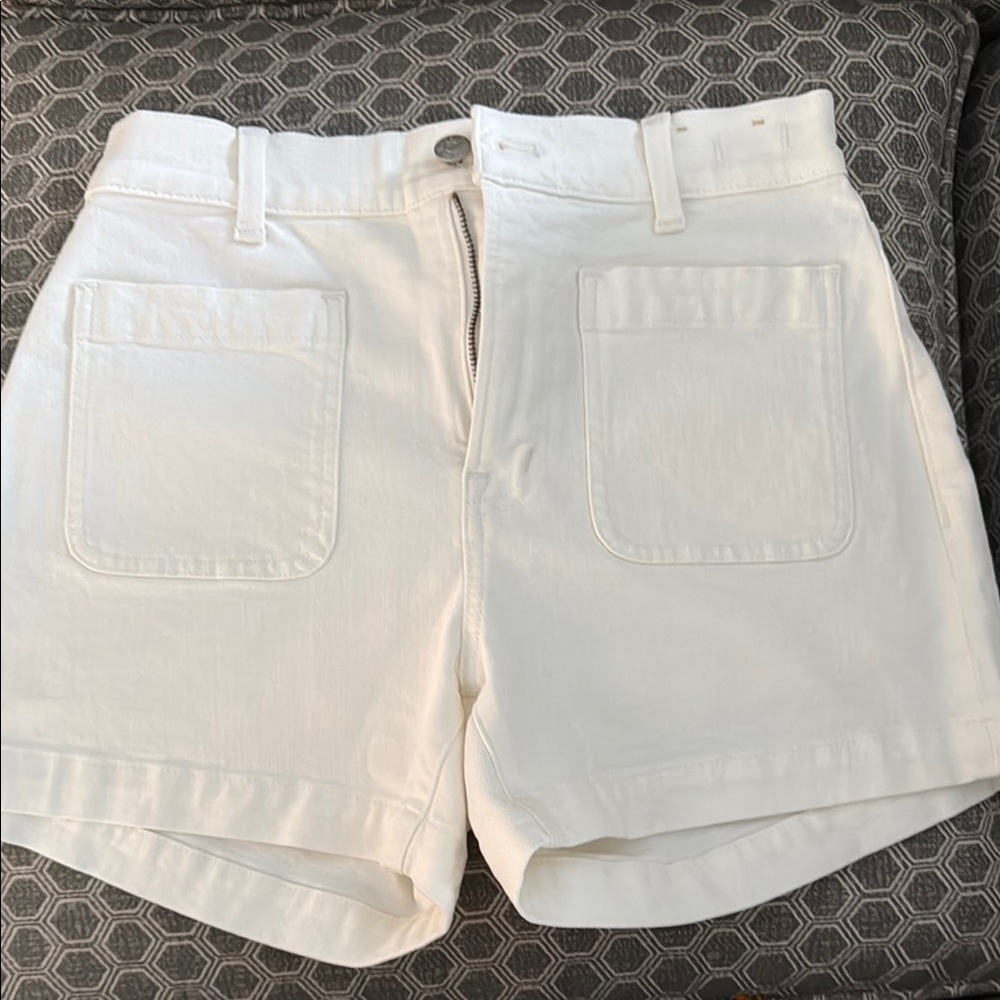 Women's White Madewell Shorts